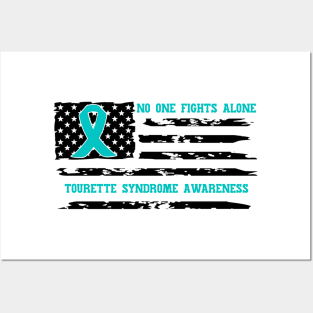 No One Fights Alone Tourette Syndrome Awareness Posters and Art